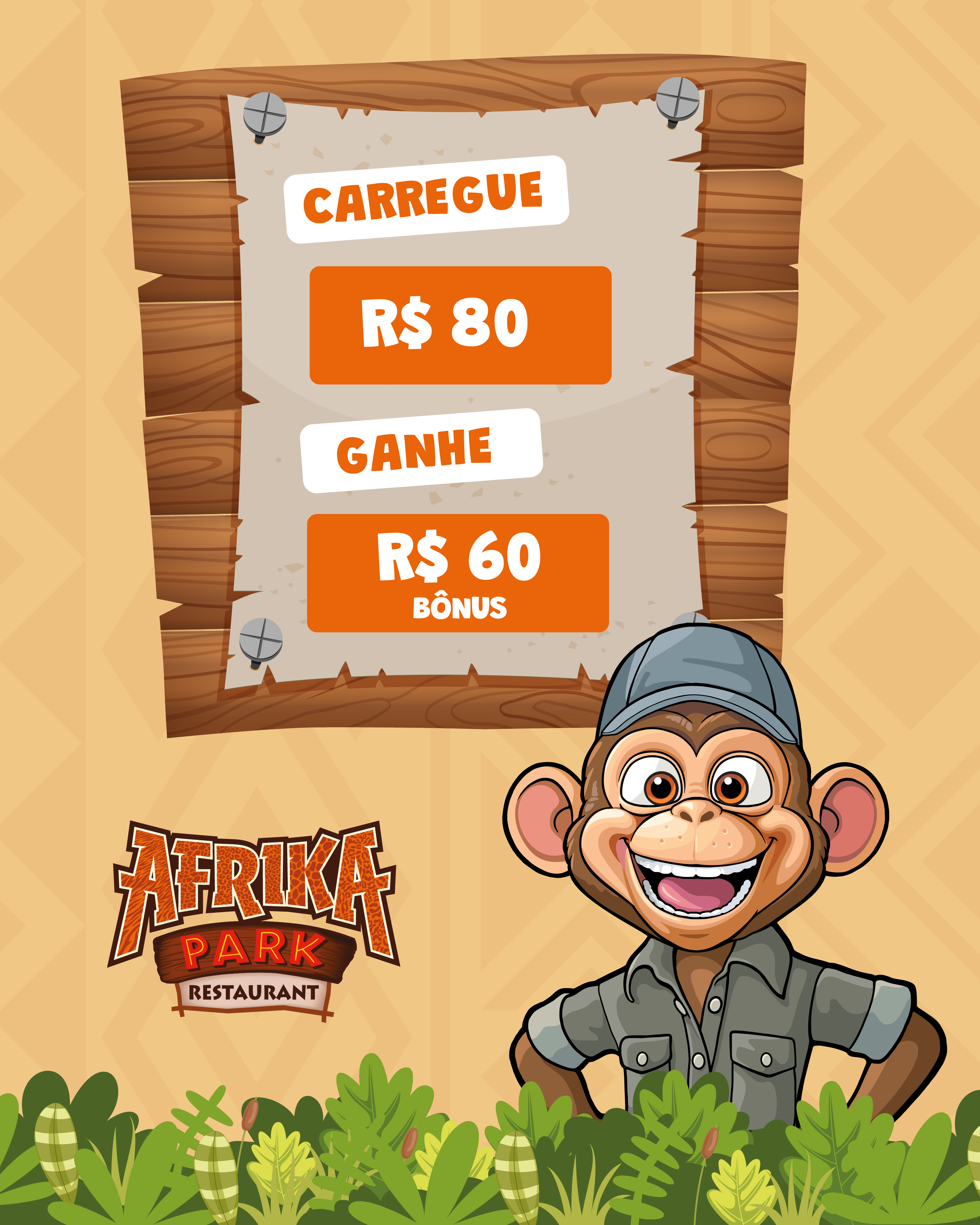 CARREGUE E GANHE | AFRIKA PARK | COMBO CACO PILHADO