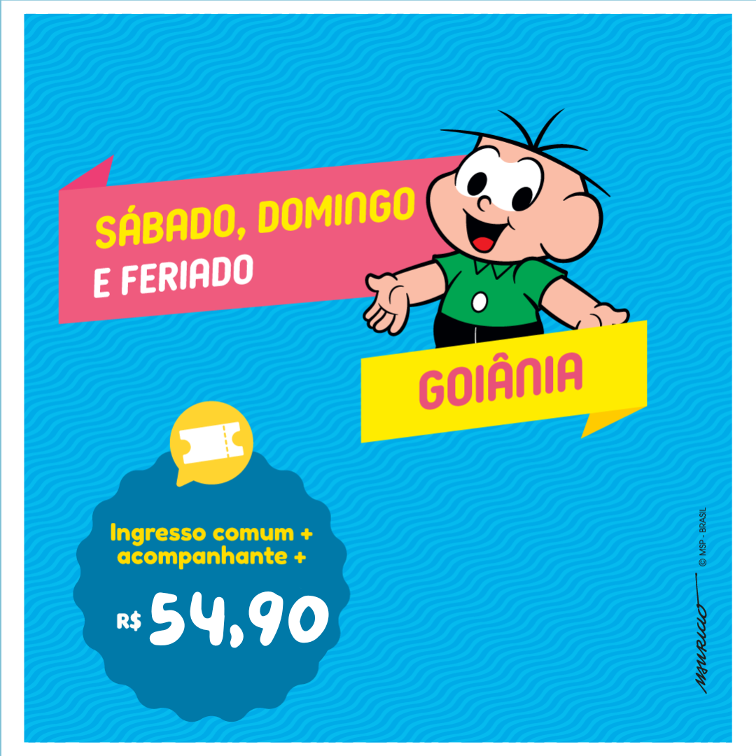 ETM GYN | INGRESSO INFANTIL + ADULTO ACOMPANHANTE | SÁBADOS, DOMINGOS E FERIADOS