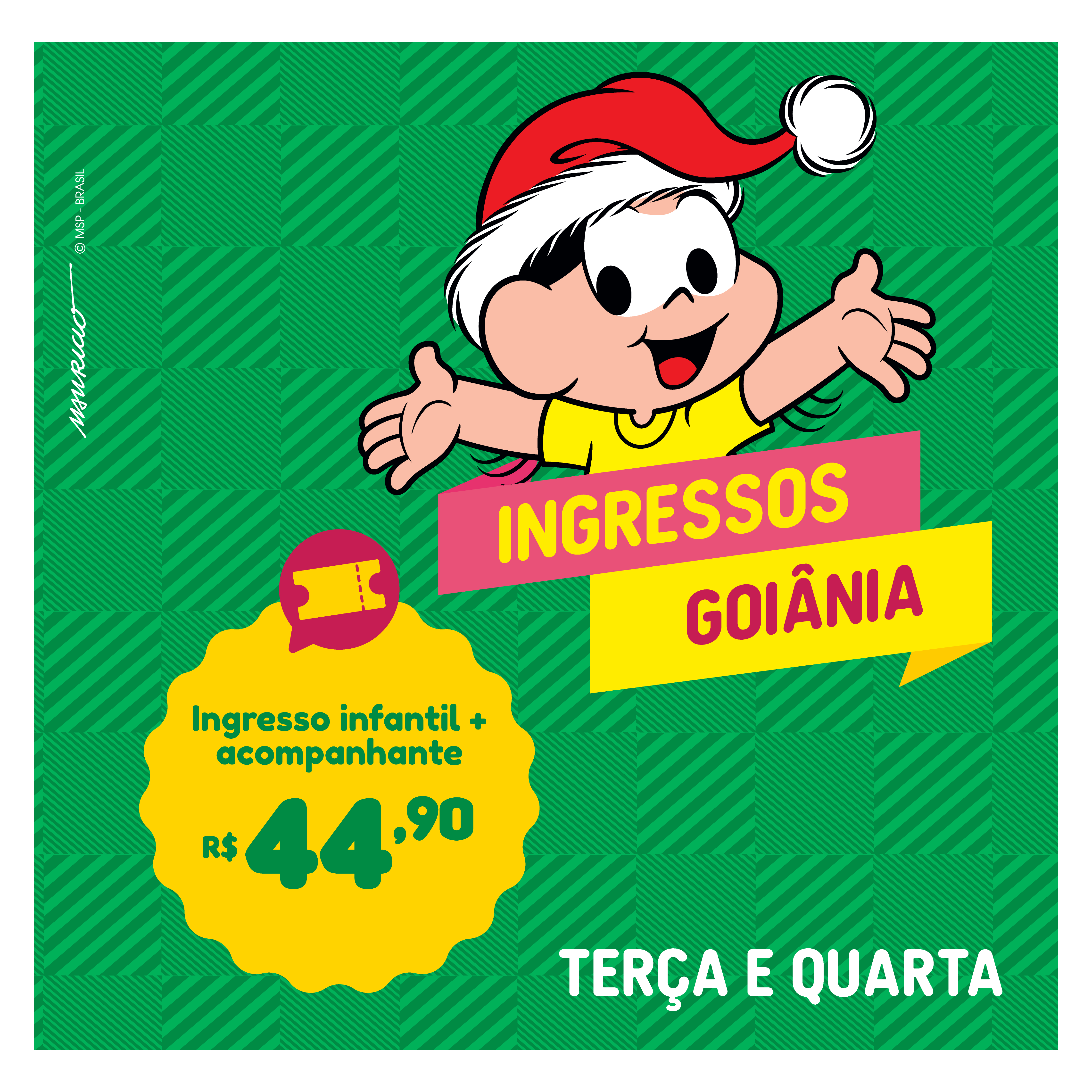 ETM GO | INGRESSO COMUM + ADULTO ACOMPANHANTE | TERÇAS E QUARTAS FEIRA DE DEZEMBRO	